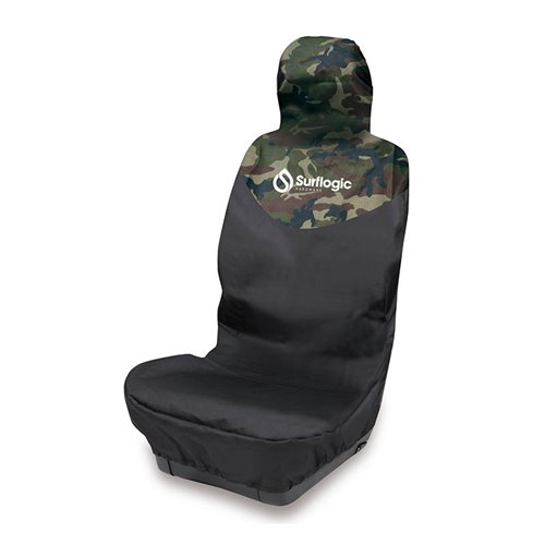 Surf Logic Car Seat Cover Single Black & Camo