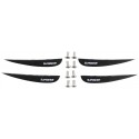 6" Wake Fin- pack of 4, black(4 fins, 8 M6 x 16mm)