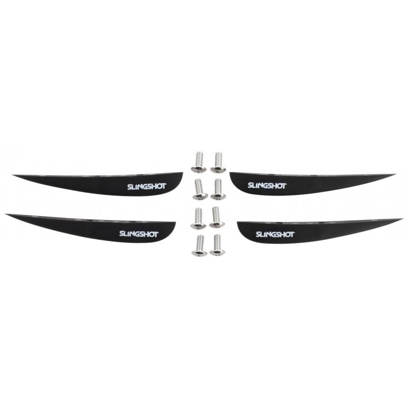 6" Wake Fin- pack of 4, black(4 fins, 8 M6 x 16mm)