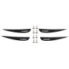 6" Wake Fin- pack of 4, black(4 fins, 8 M6 x 16mm)