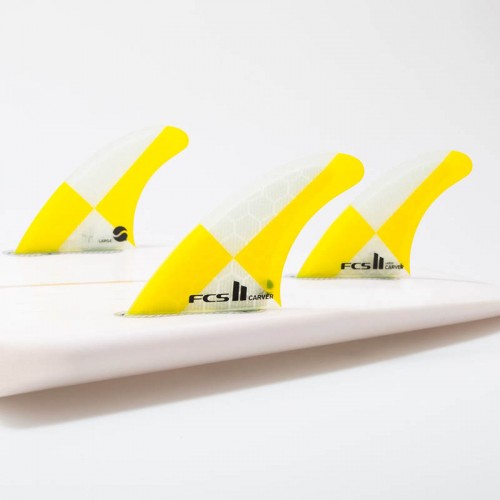 Set Aletas FCS II Carver PC Yellow L Tri Fins