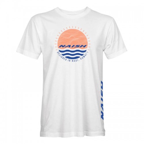 Camiseta Naish Sunset Circle White