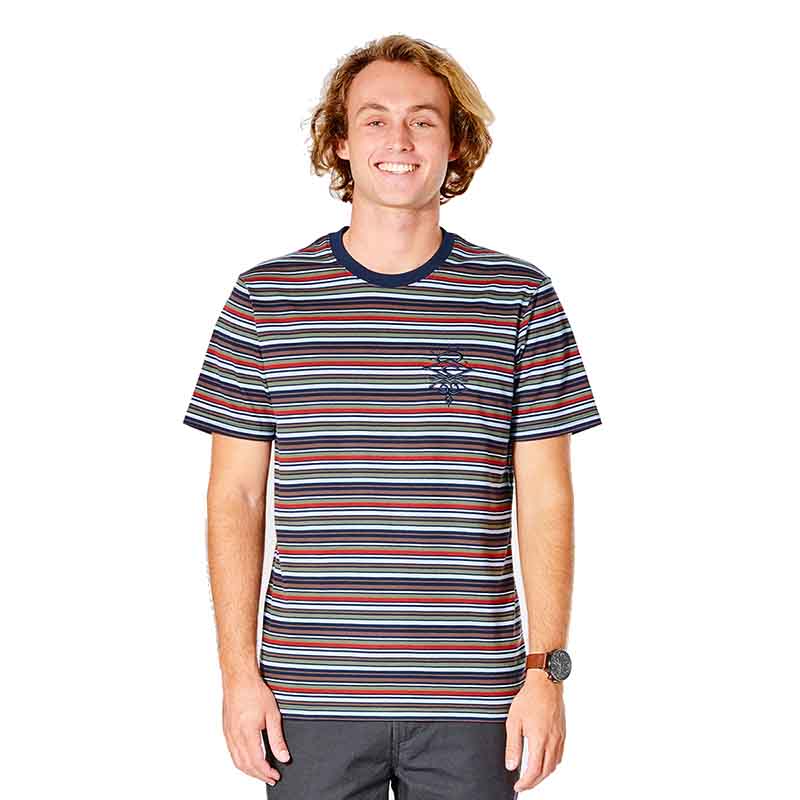 Camiseta Searchers Wyatt Stripe Rip Curl